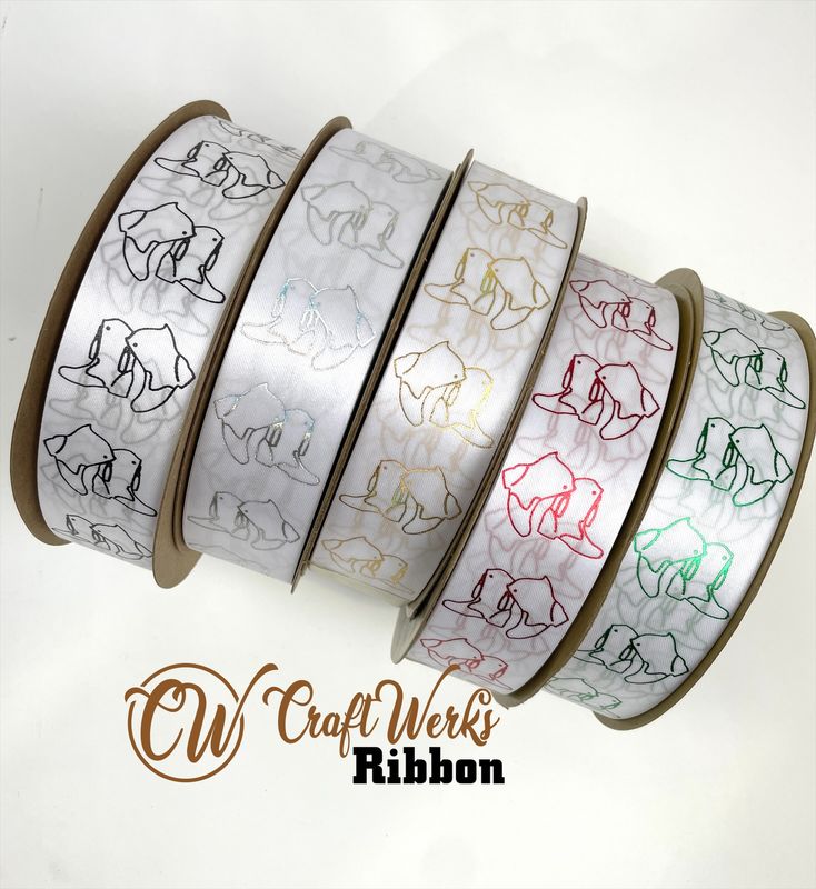 Drill Boots line art custom imprint ribbon- size 9