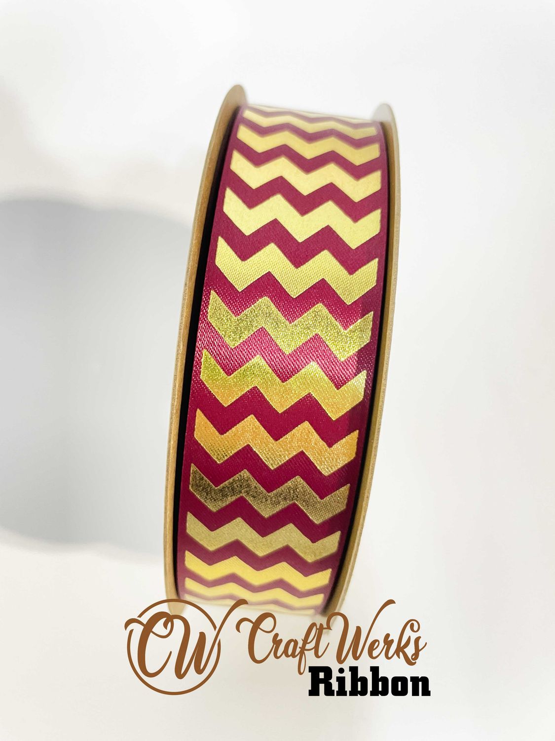Bold Chevron stripes custom imprint ribbon- size 9