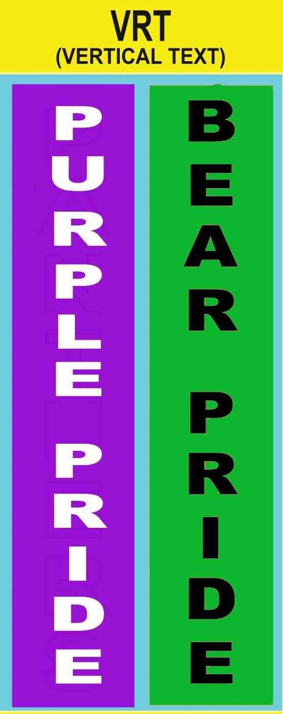 Spirit Sayings &amp; Taglines Vertical text custom imprint ribbon