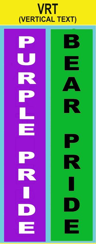 Spirit Sayings &amp; Taglines Vertical text custom imprint ribbon