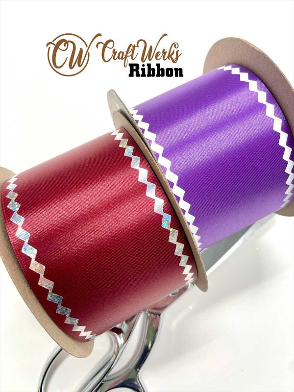 Zig Zag Border custom imprint ribbon