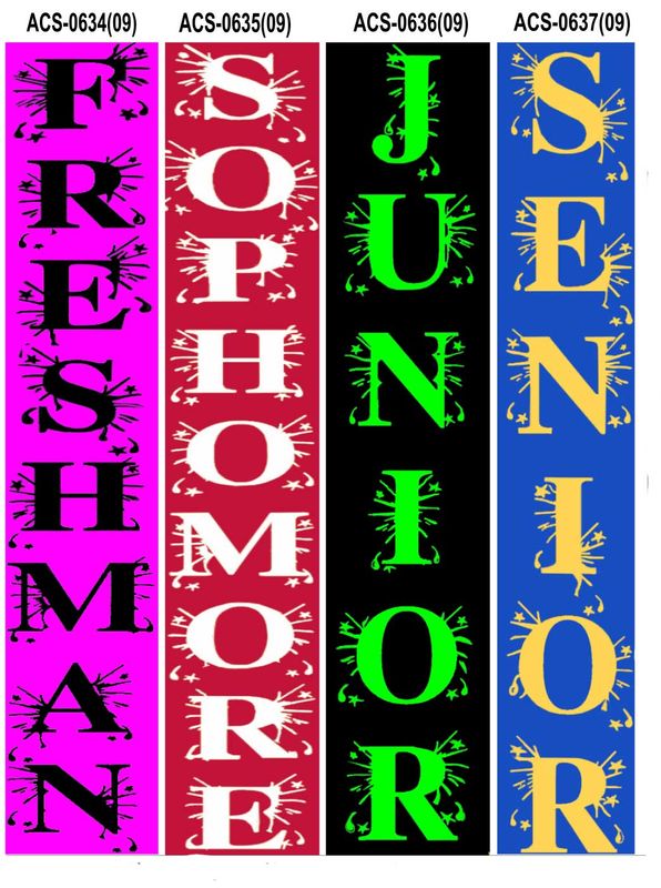 Class Year Splash custom imprint ribbon- size 9
