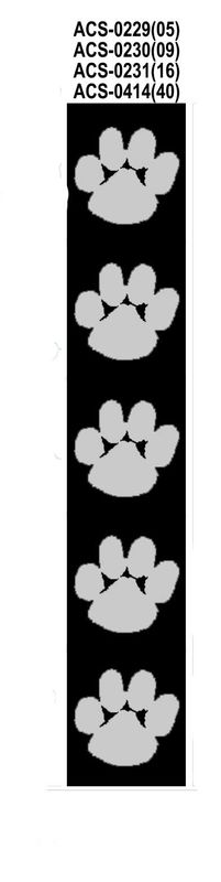 Large classic Paws custom imprinted ribbon