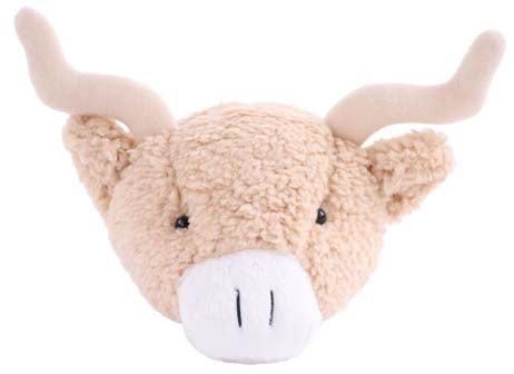 4" Plush large Mascot animal heads- pack of 12