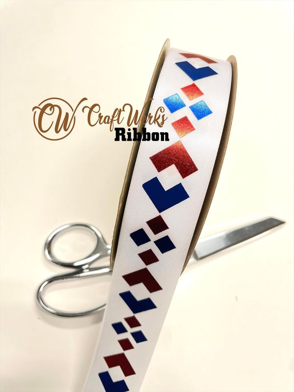 Victory Diamonds Custom imprinted ribbon- TWO color print- SIZE 9