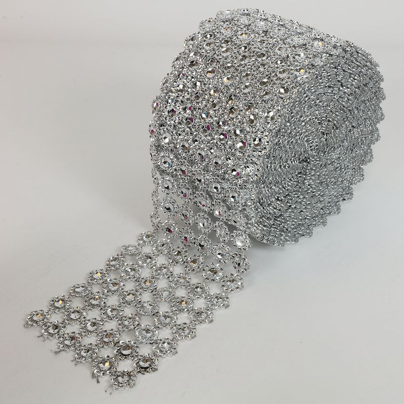 Flower wide bling mesh- 10yd roll