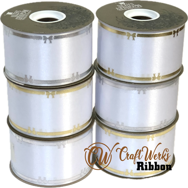 Bows Border custom imprint ribbon