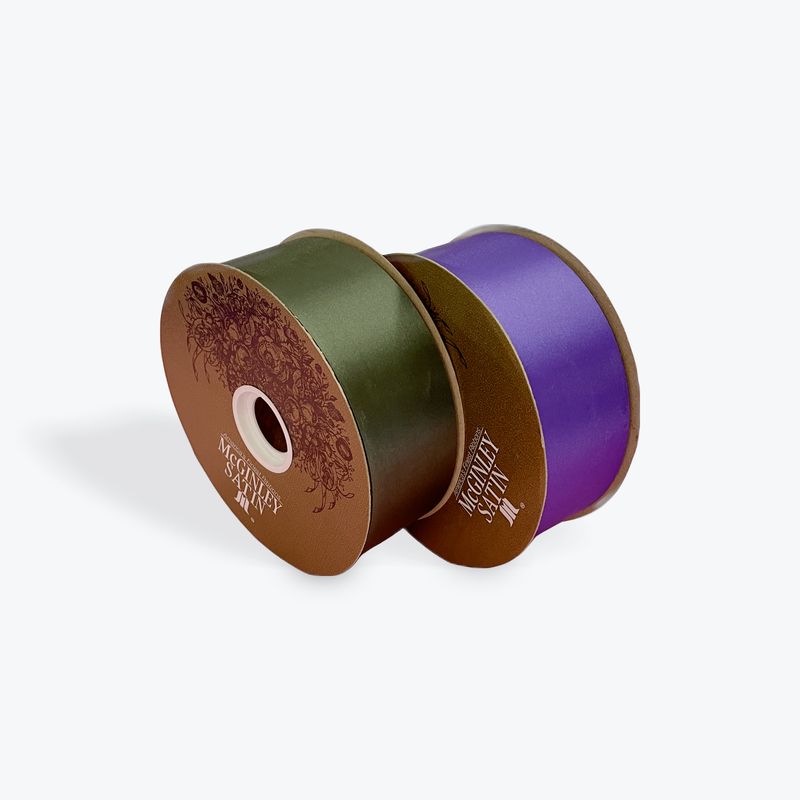 size 16 Lustre satin ribbon- 2" -100 yds - gold label