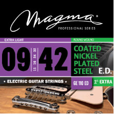 MAGMA GE110ED coated EG strings 009-042 Extra Light. Order code: MAG2000700