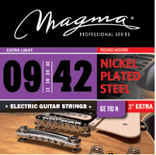 Magma GE110N nickel plated EG strings 009-042 Extra Light. Order code: MAG8000390