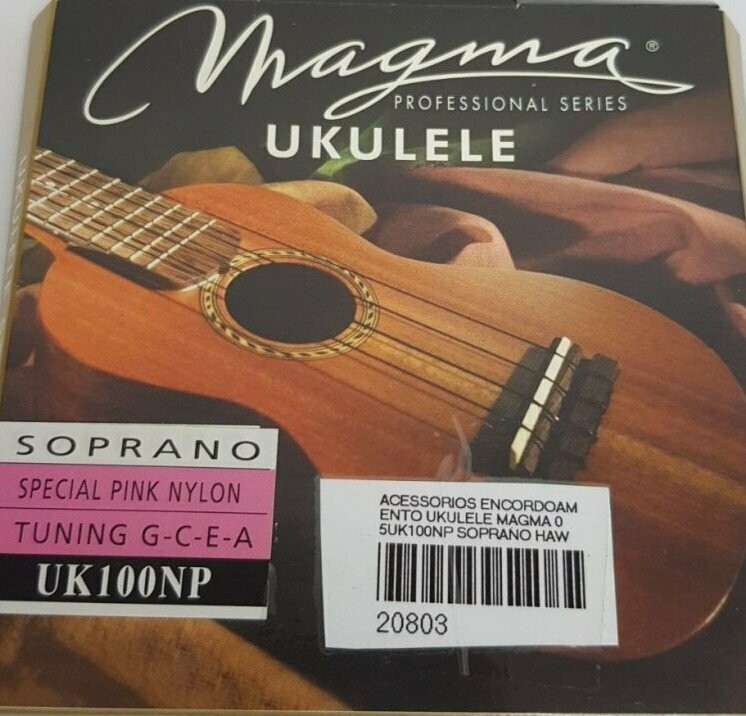 Magma UK100NP pink soprano ukulele strings. Order code: MAG20000210