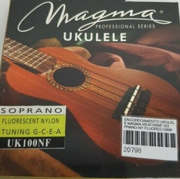 Magma UK100NF fluo soprano ukulele strings. Order code: MAG19000210