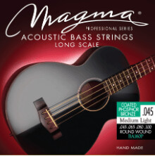Magma BA170P Coated Phosphor Bronze acoustic bass strings. Medium. Order code: MAG2001275