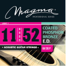 Magma GA130P Light + Coated Phosphor Bronze Western Guitar Strings 011-052 Order Code: MAG33000800