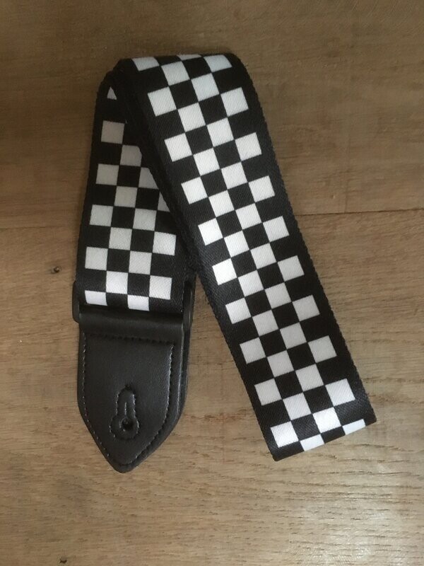 Serafs GS-3 Black & White nylon guitar strap      ORDER CODE: SER1000310