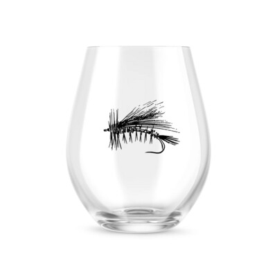 Dry Fly Stemless Wine Glass
