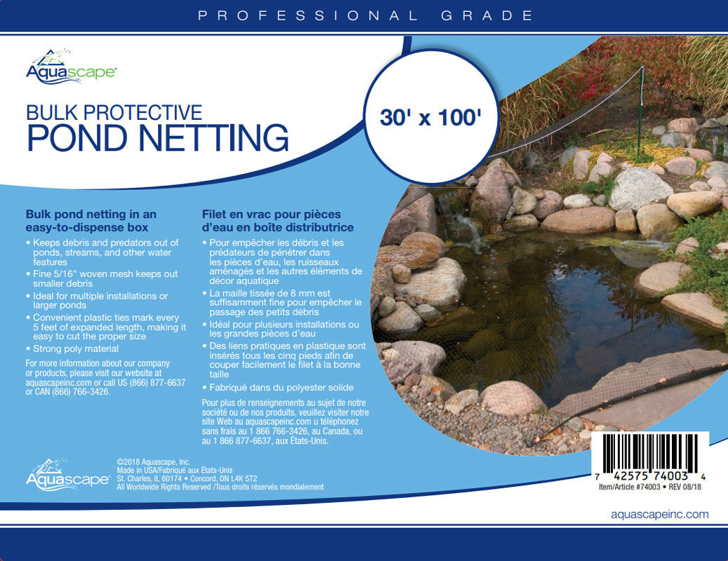 Aquascape Bulk Protective Pond Netting - 30' Wide