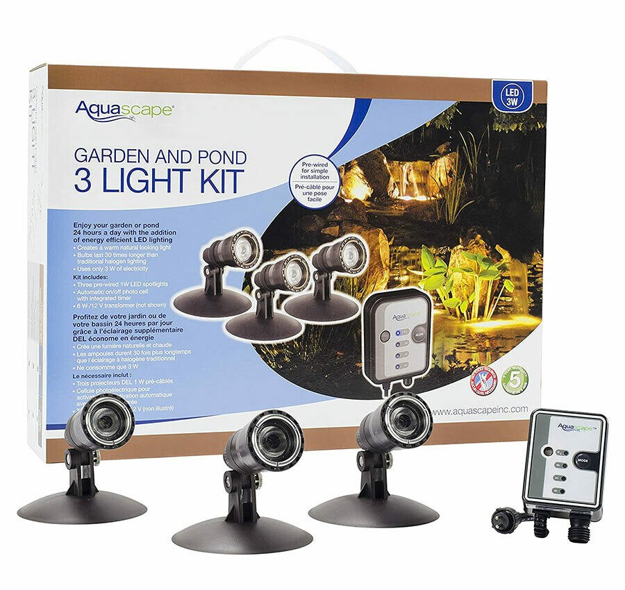 Aquascape LED Pond & Landscape Spotlight Kit 3-Watt