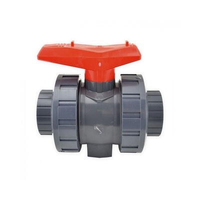 1-1/2" PVC True Union Ball Valve (Slip x Slip)