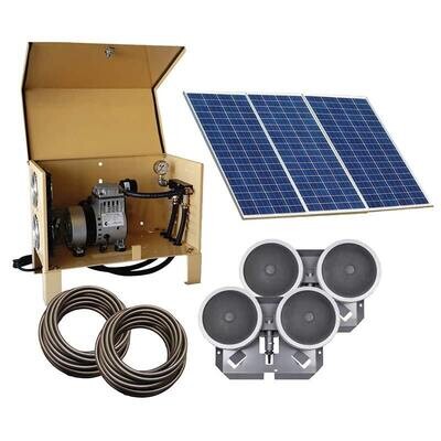 2 Diffuser Solar Pond Aeration System For Deep Ponds - Up to 35