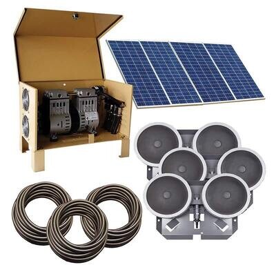 3 Diffuser Solar Pond Aeration System For Deep Ponds - Up to 35