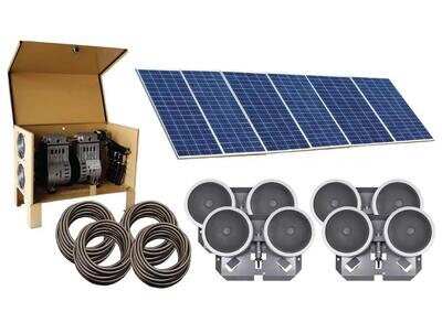 4 Diffuser Solar Pond Aeration System For Deep Ponds - Up to 35