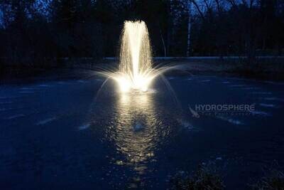 1/2 HP Floating Fountain With White LED Lights &100' Cord