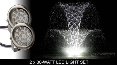 2 x 30-Watt LED Light Kits For Fusion Series Fountains by Aqua Control