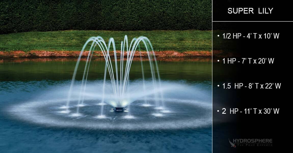 2 HP Fusion Aerating Fountain by Aqua Control