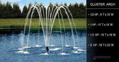 1 HP Fusion Aerating Fountain by Aqua Control