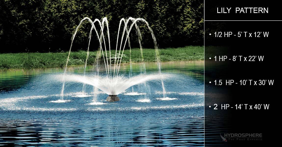 1-1/2 HP Fusion Aerating Fountain by Aqua Control