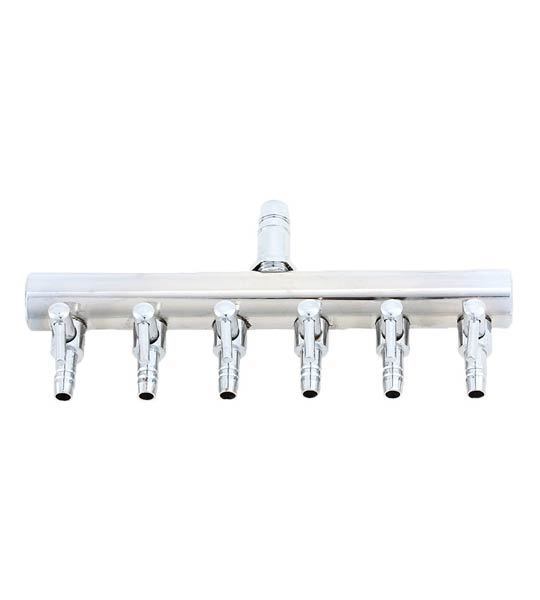 6-Outlet Valved Air Manifold