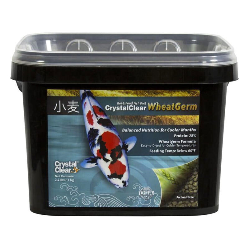 Crystal Clear Wheat Germ Koi Food - 2.2 lb Med Pellet