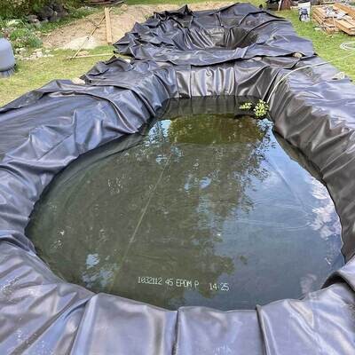 15'x25' Elevate / Firestone PondGard EPDM Pond Liner - 45 mil