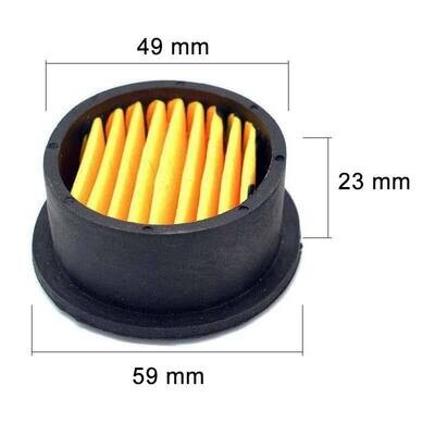 Pleated Air Filter Elements for Rocking Piston Compressors