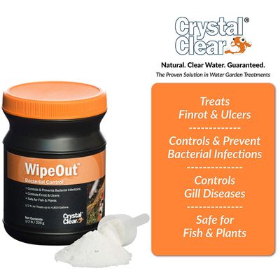 CrystalClear WipeOut Bacterial Control For Fish