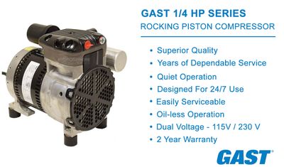 1/4 HP Rocking Piston Compressor