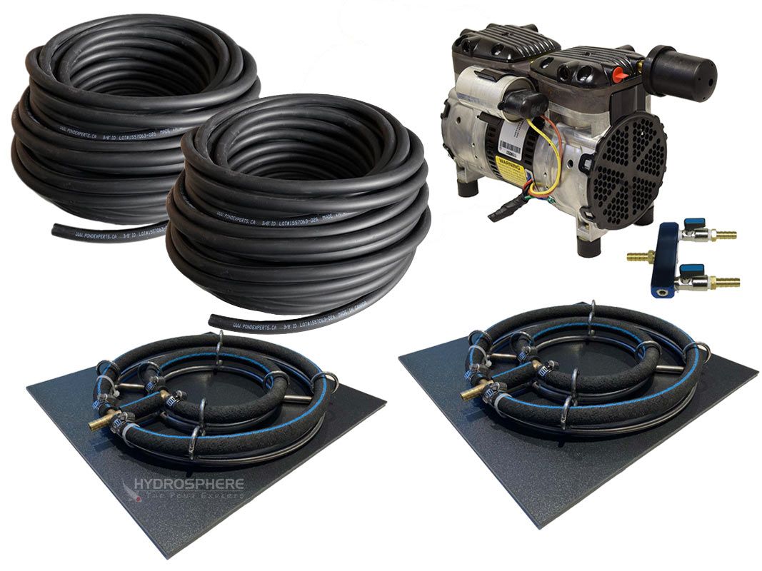 Tempest 3 - 1/2 HP Deep Water Aeration Kit With 2 Diffusers for Ponds up to 3 Acres