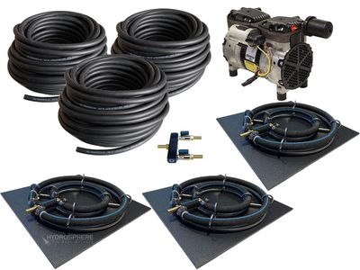 Tempest 4 - 1/2 HP Deep Water Aeration Kit With 3 Diffusers for Ponds up to 4.5 Acres