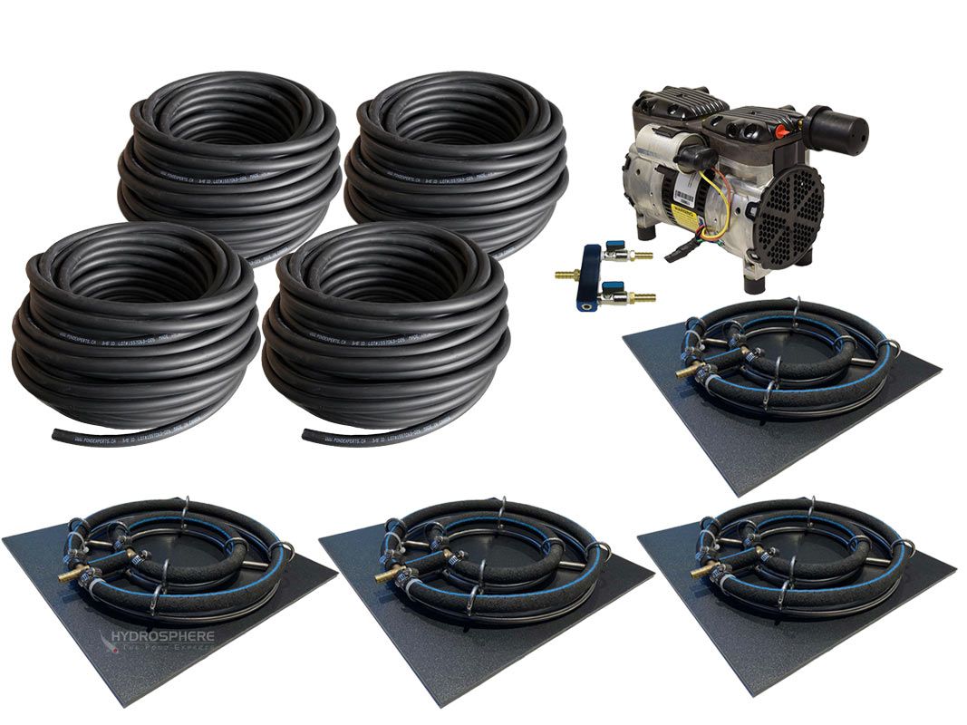 Tempest 5 - 3/4 HP Deep Water Aeration Kit With 4 Diffusers for Ponds up to 6 Acres