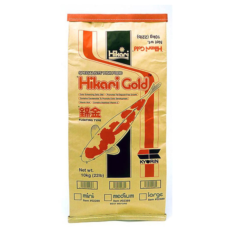 Hikari Gold Koi Food - 22 lb Med Pellet