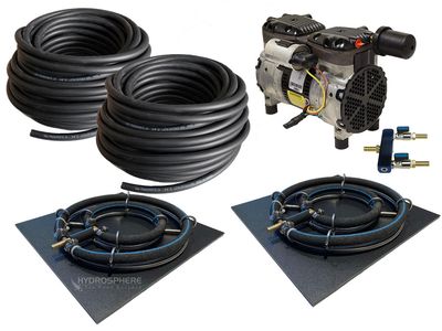 Tempest 3 - 1/2 HP Deep Water Aeration Kit With 2 Diffusers for Ponds up to 3 Acres