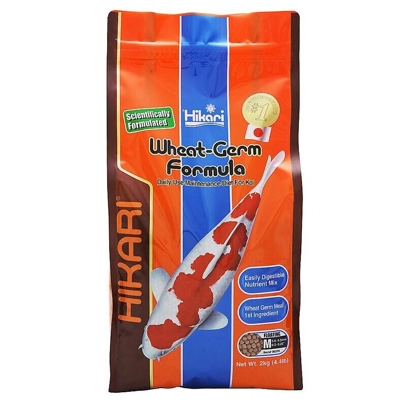 Hikari Wheat Germ Koi Food - 4.4 lb Med Pellet