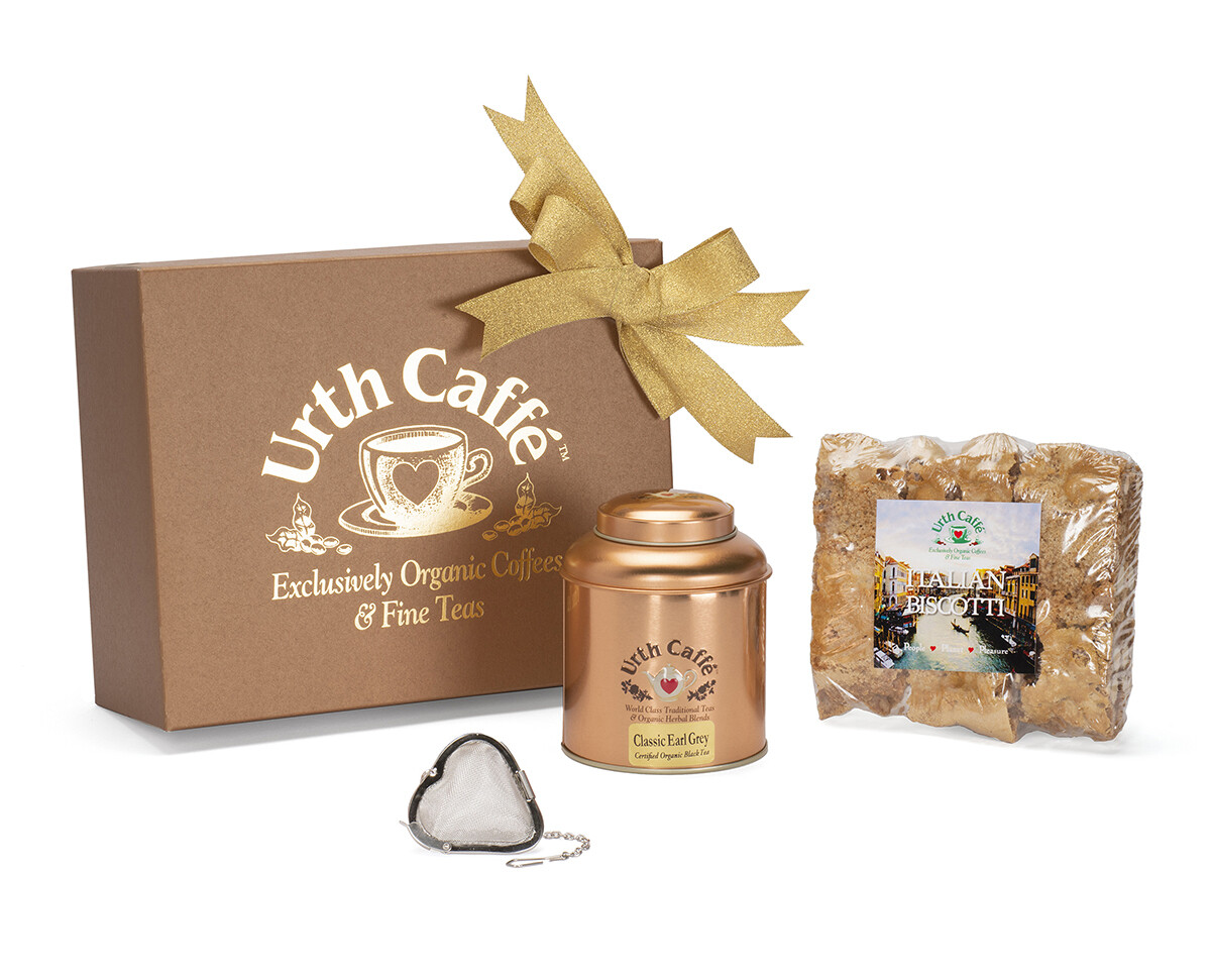 Organic Classic Earl Grey &amp; Italian Biscotti Box