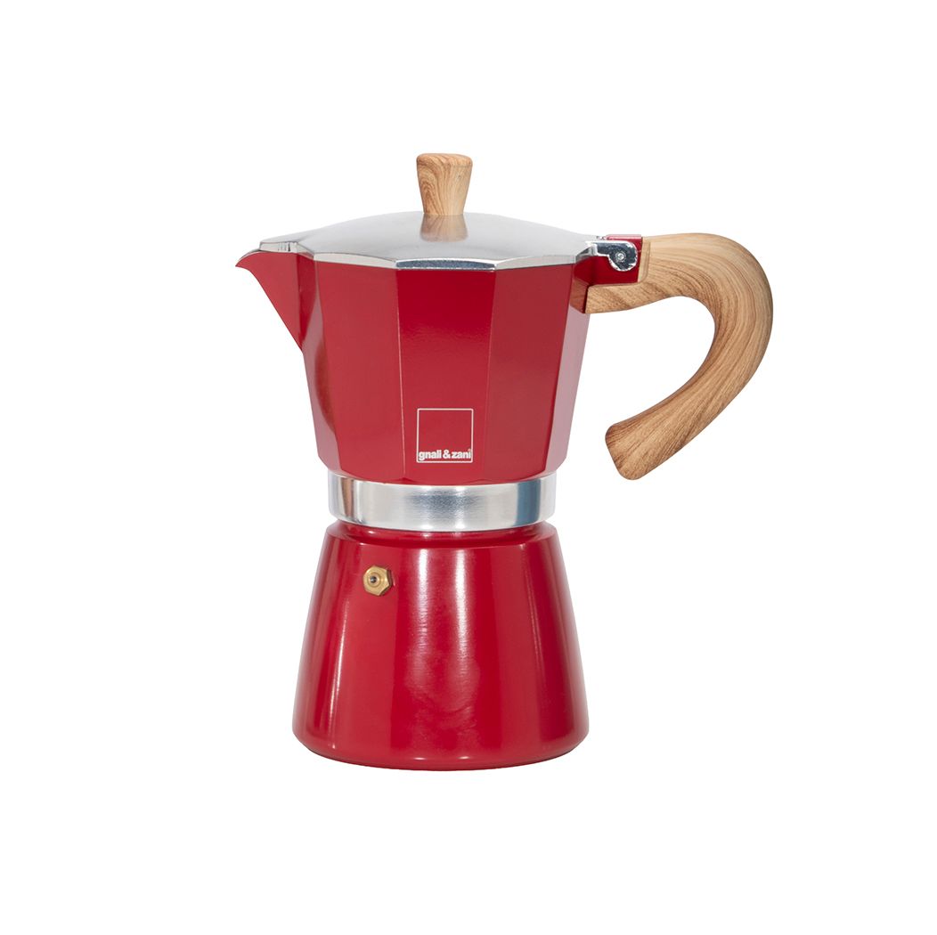 Mr. Moka Pot - Medium (6 Cup) RED