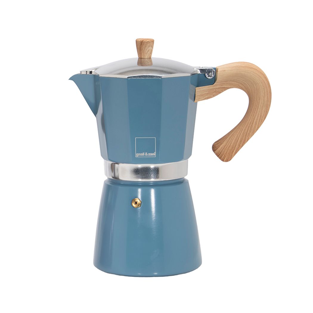 Mr. Moka Pot - Large (9 Cup) BLUE