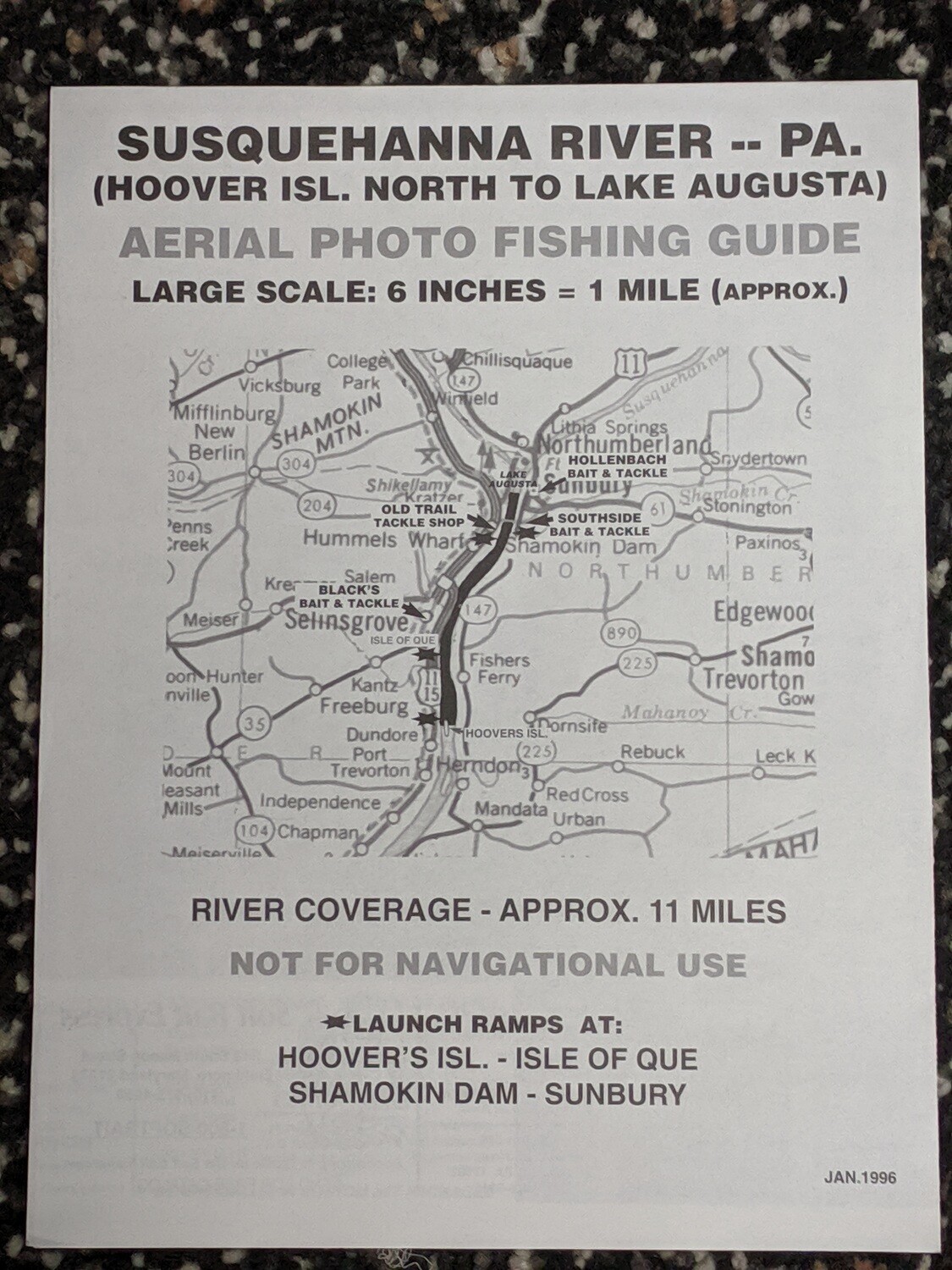 Hoovers Island North to Lake Augusta (Susquehanna River), PA