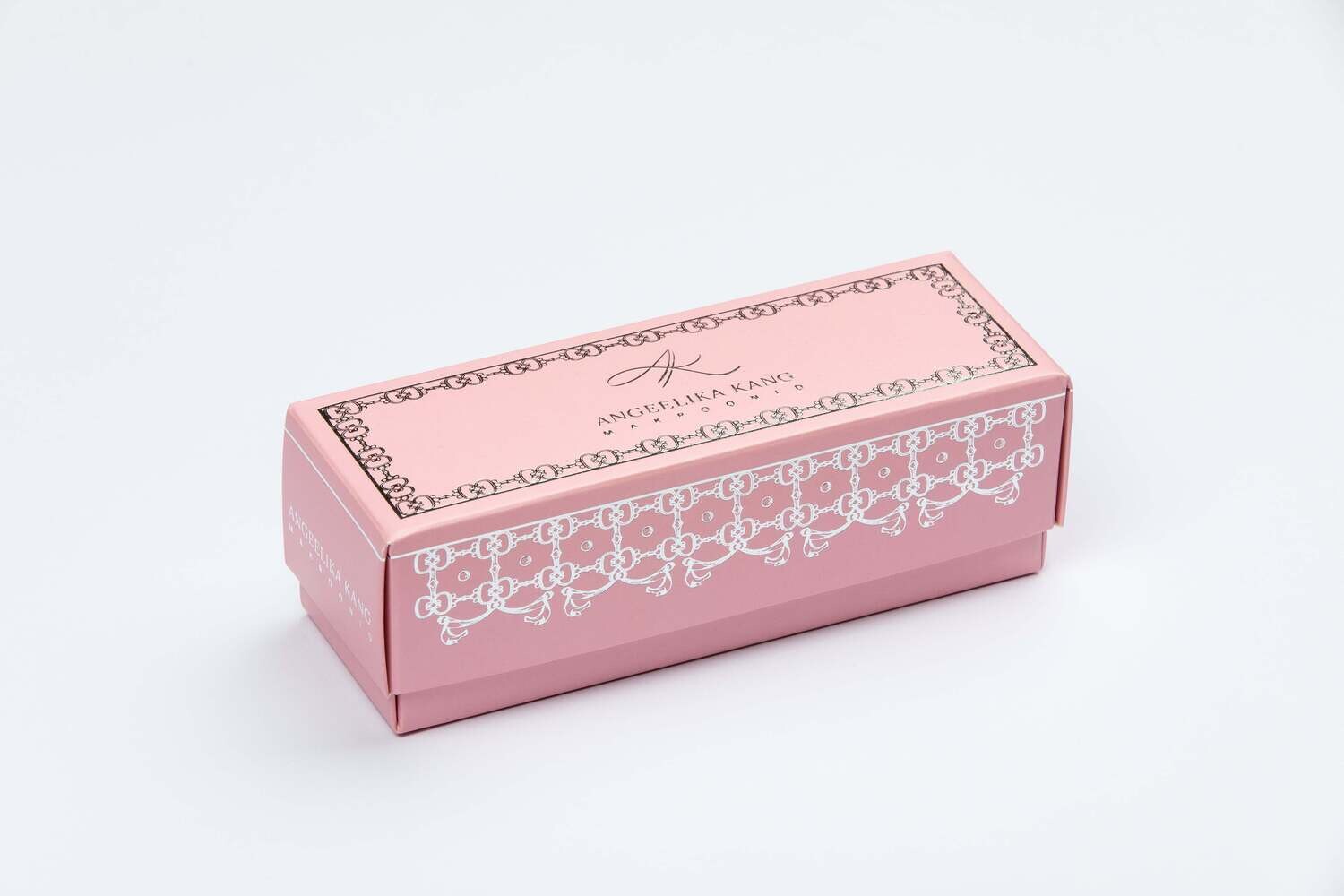 Makroonid kinkekarbis 5 tk, Karbi värv: Roosa