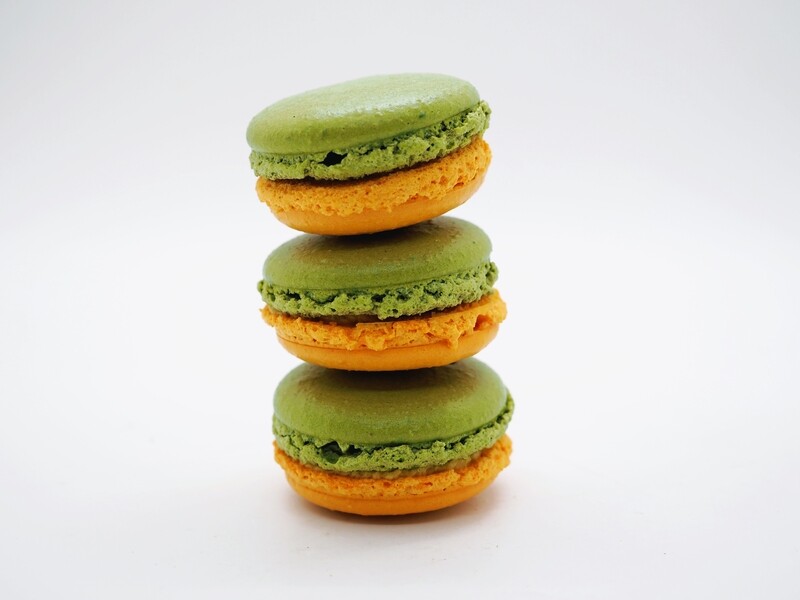 Mango-laimi-piparmündi makroon