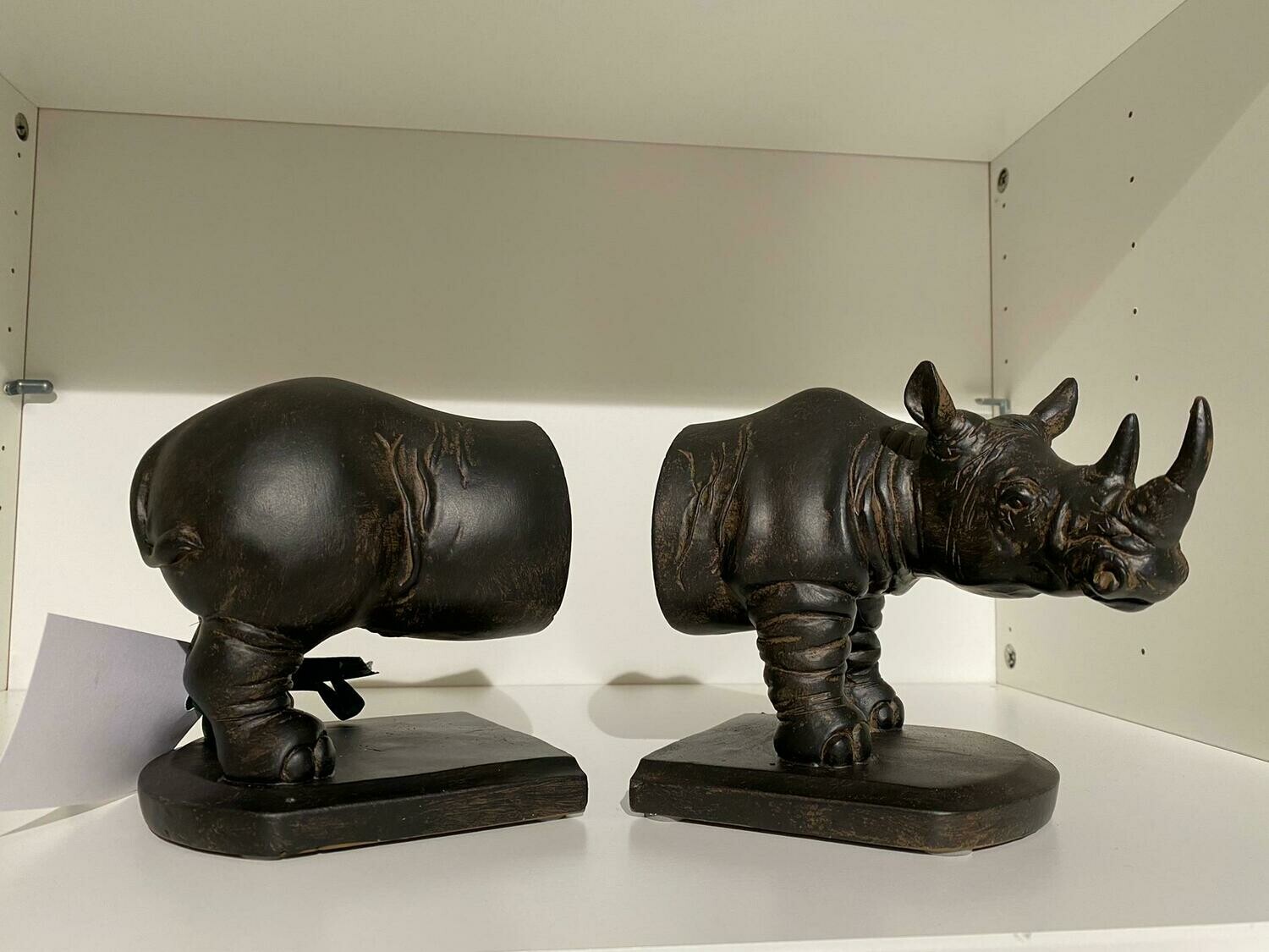 Dekoartikel Buchstützen Nashorn